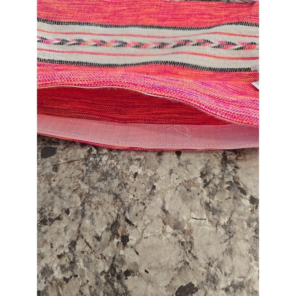 Hand Woven Pouch  Pink, Orange‎
